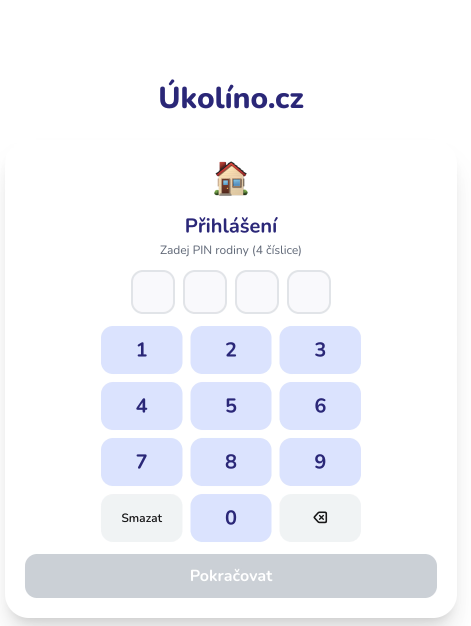 PIN přihlášení